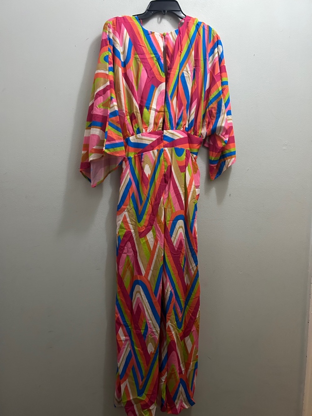 FLYING TOMATO Vibrant Multi-Color Wide-Leg Jumpsuit - Picture 7 of 7
